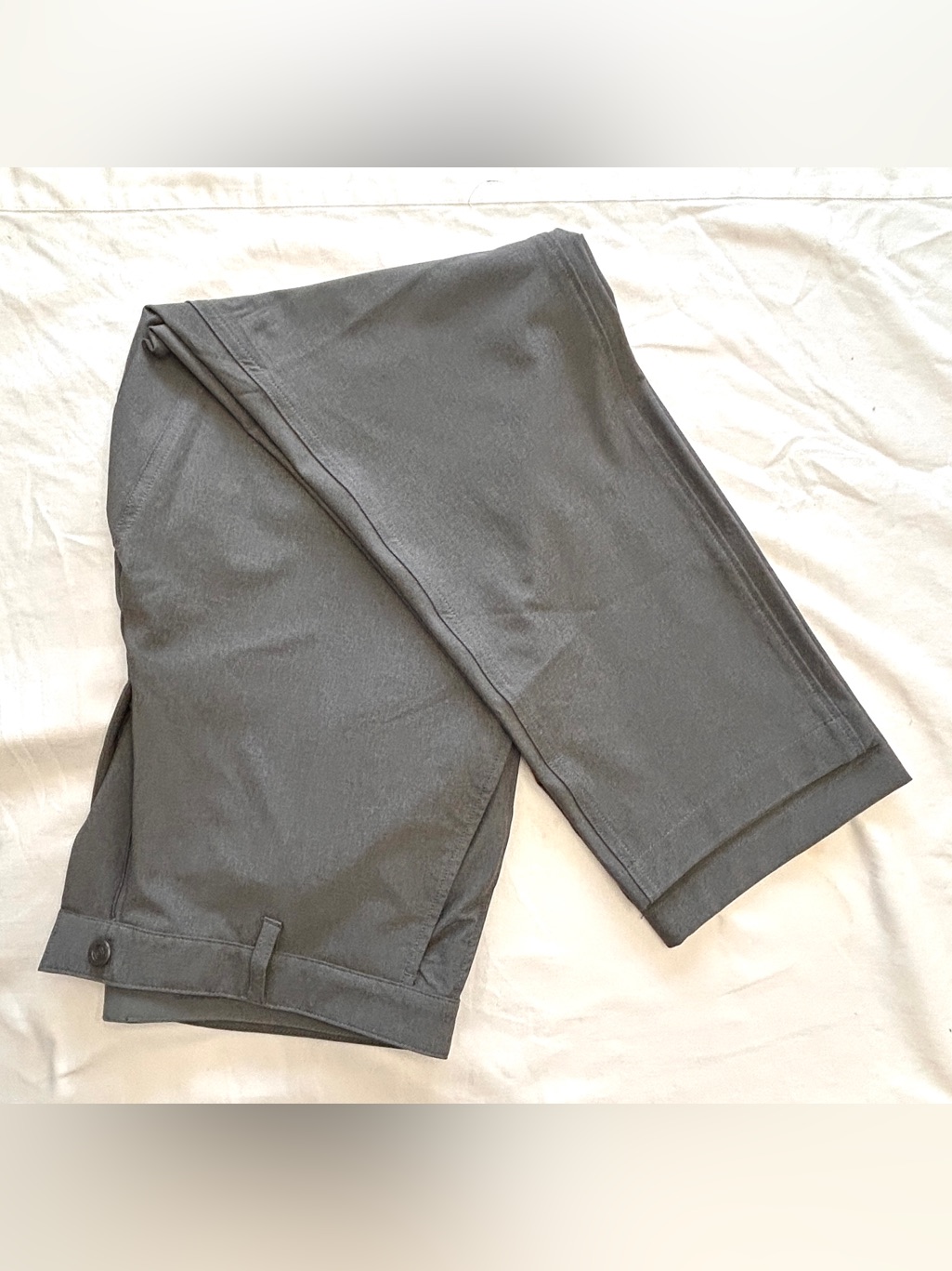 Bluffworks Men’s Travel Pants Gray Regular Fit 36x30 Stretch Like New — image 5 of 7